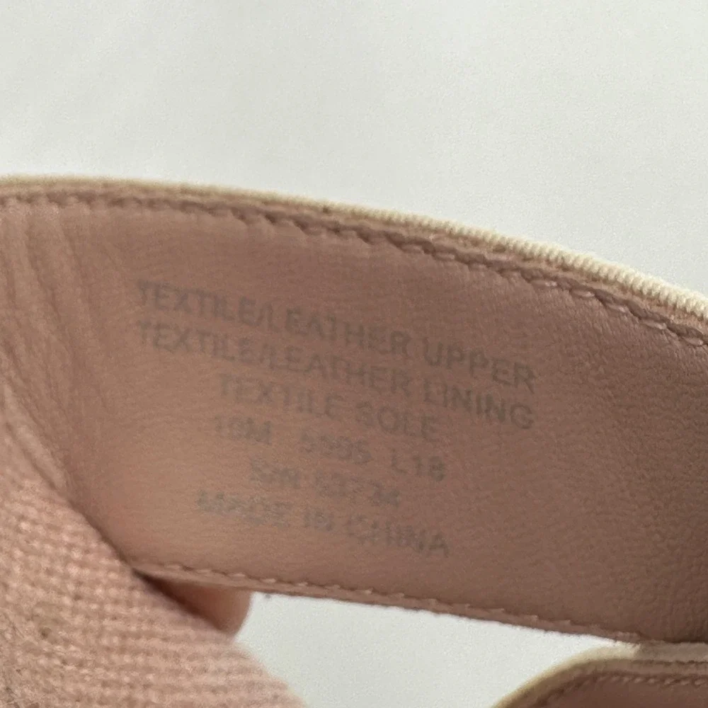 Tory Burch Frieda Espadrille Platform Wedge Sandals Pink Striped Canvas US 10‎